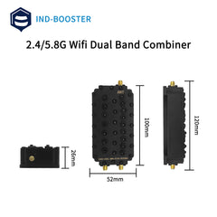 Dual band signal combiner 2400-2483MHz 5100-5850MHz wide band signal combiner device