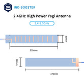 2.4GHz 13dBi High gain directional antenna Yagi antenna drone fpv antenna