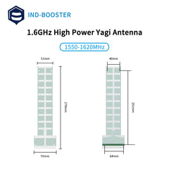 1.6GHz 8dBi High gain directional antenna Yagi antenna drone fpv antenna