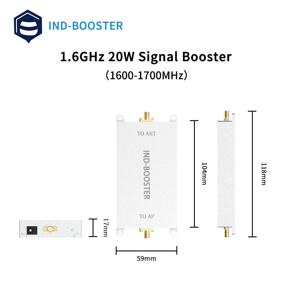 1.6-1.7GHz high power bidirectional amplifier FPV amplifier RF module both TX and RX