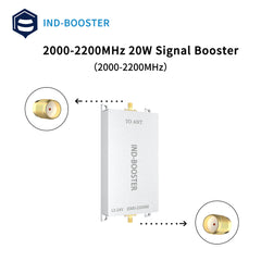 New developped frequency 2.0GHz 2000-2200MHz bidirectional amplifier 20w 43dBm signal two way booster for drone and LOT