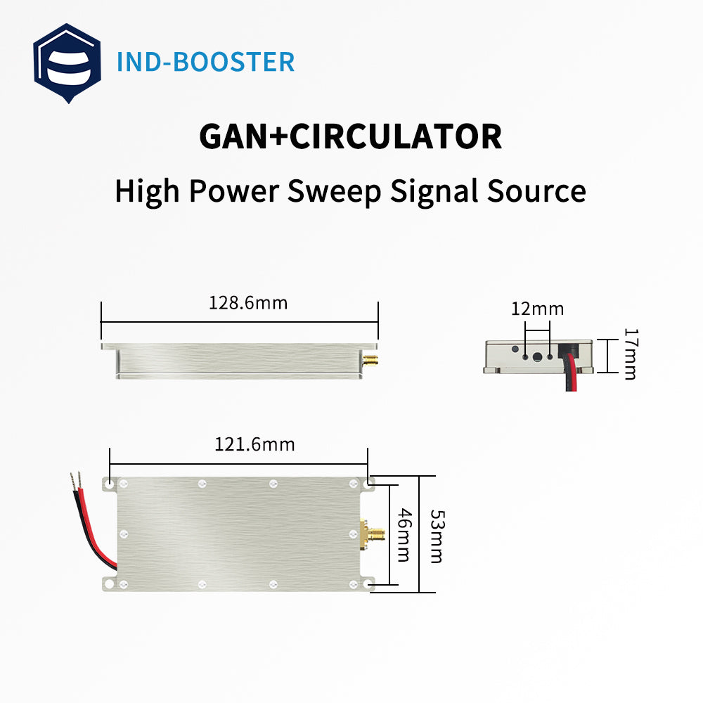 0.9GHz 830-960MHz high power signal sweep source with circulator wireless drone jammer module SMA type with GaN