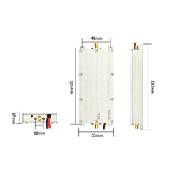 Latest 6-7GHz high power RF unidirectional amplifier 6000MHz-7000MHz Only transmission gain 47dBm