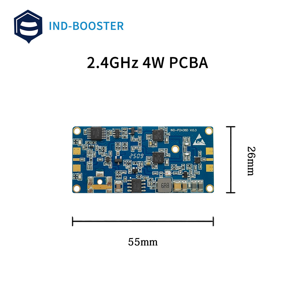 2.4GHz 4w bidirectional amplifier PCBA board drone signal booster