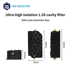 1160MHz to 1280MHz 1.2GHz Cavity Filter for Helium Network FPV Drone SAM Filter High Out Band Rejection