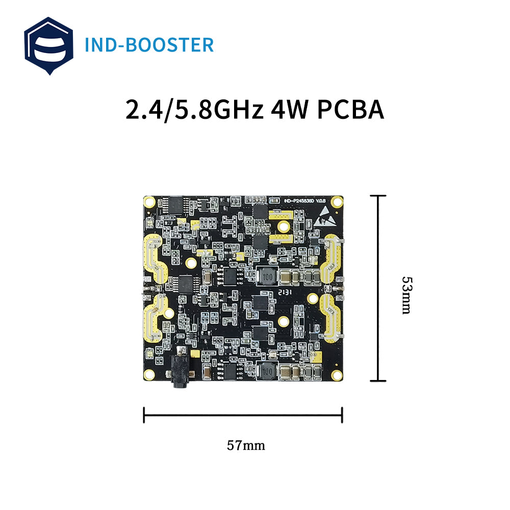 2.4GHz 5.8GHz dual band 4w bidirectional amplifier PCBA board drone signal booster part 36dBm