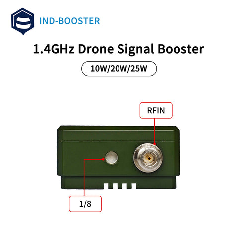 IND-Booster MAX-2 1.4GHz 10w 20w Portable FPV Drone Booster inbuilt battery