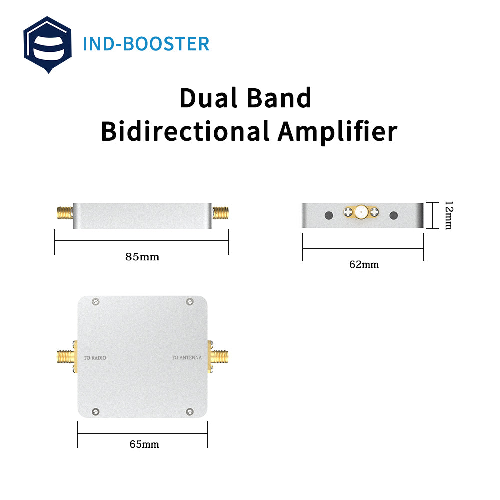 Dual band 2.4GHz & 5.8GHz 4watt amplifier signal booster for drone and wifi