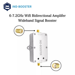WiFi 7/6/5 Signal Booster: 6.0-7.2GHz 4W (36dBm) Bi-Directional Drone & WLAN Extender