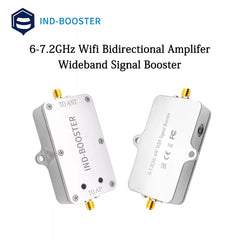 WiFi 7/6/5 Signal Booster: 6.0-7.2GHz 4W (36dBm) Bi-Directional Drone & WLAN Extender